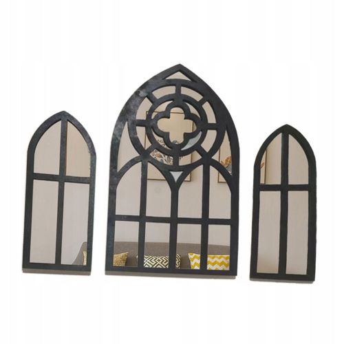 3 miroirs muraux gothiques baroques vintage C