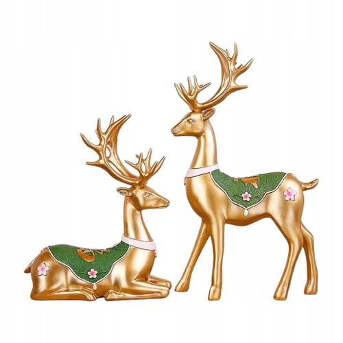 Statue de cerf Décoration d'intérieur Figurine de cerf Collection de statues Décoration de bureau