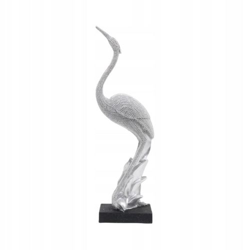 Statue de grue en résine argentée, décoration de bureau tendance pour surélever une étagère