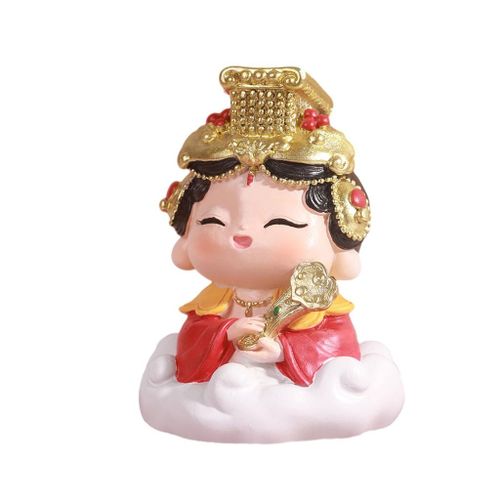 Statue de Bouddha de bureau miniature mignonne petite scène mise en page accessoires style A