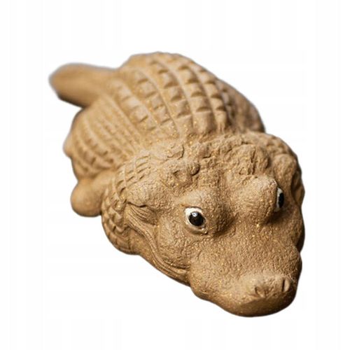 Statue de crocodile décorative miniature en bronze, faite à la main, à collectionner