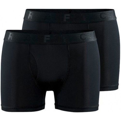 Core Dry Boxer 3-Inch 2-Pack Sous-Vêtement Synthétique Taille L, Noir