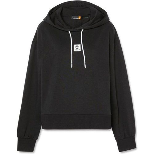Women's Stack Logo Loop Back Hoodie Sweat À Capuche Taille M, Noir