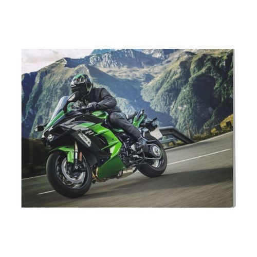 Canevas imprimer Kawasaki Ninja H2=8253 Rétro Voiture Véhicules et Motos Impression sur toile installer 40x50