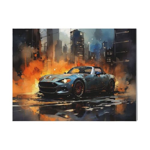 Canevas imprimer Ma Fiat 124 Spider=737 Rétro Voiture Véhicules et Motos Impression sur toile installer 40x50