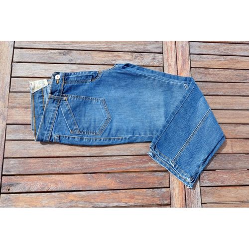 Pantacourt En Jean Femme Bleu Taille 40 Marque Rica Lewis
