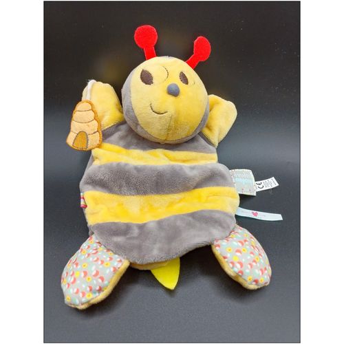 Doudou Marionnette - Kaloo Nopnop - Abeille Jaune Gris - Ruche