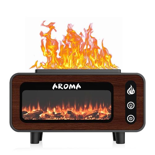 Humidificateur de cheminée à flamme colorée, diffuseur d'huiles essentielles, silencieux
