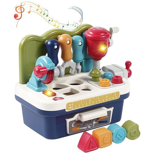 Jouet D'établi Pour Bébé 1 An Avec Musique Et Lumières Jeux Educatif Pour Enfant 1 2 3 Ans Fille Garçon Parfait Pour Anniversaire Noël