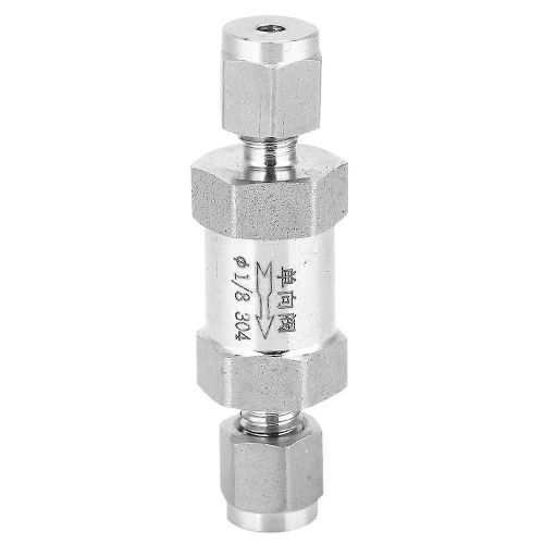 Clapet anti-retour en acier inoxydable BSPP Filetage femelle Vanne unidirectionnelle pour raccord de tuyau de gaz d¿eau304 1/8 pouce