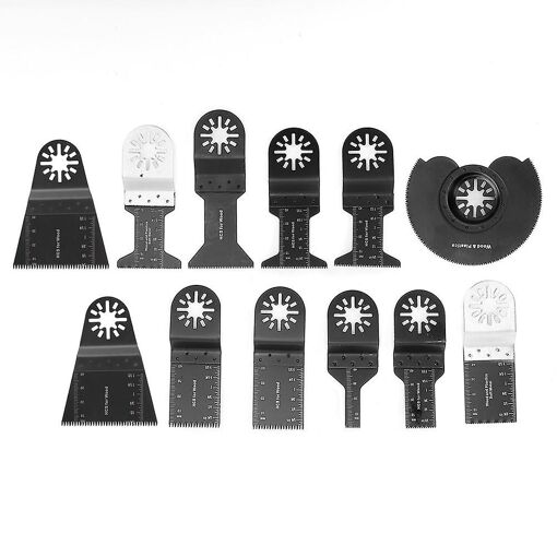 12pcs Lames de scie oscillante universelle Multifonctionnel en acie...