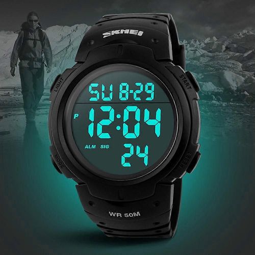 Montre De Sport Numérique Lumineuse : Chronomètre Multifonction Et Alarme Pour Les Amateurs De Sport