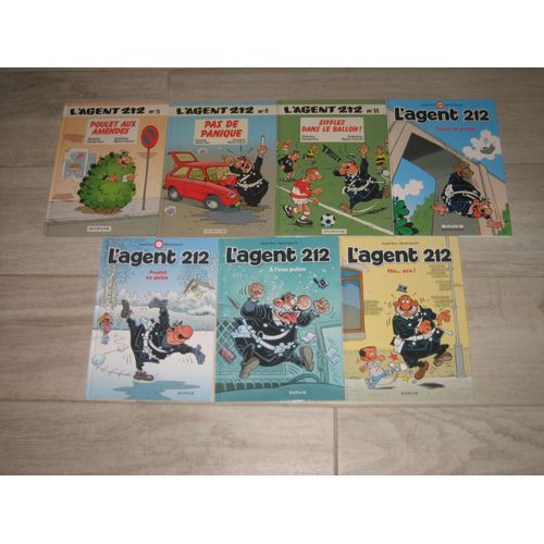 Lot 7 Bd L'Agent 212 Tomes 5+8+11+14+16+25+26