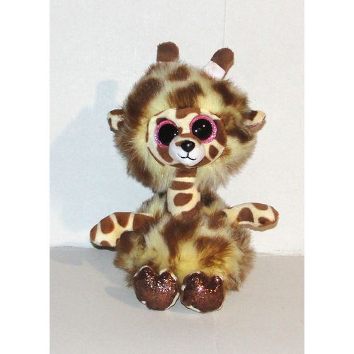 Peluche Girafe Gertie Ty Doudou Yeux Brillants Rose