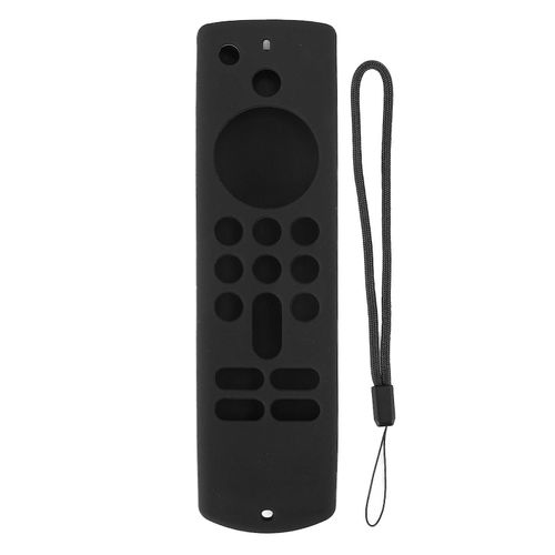 Housse en silicone pour Fire TV Stick Étui de protection en silicone antidérapant avec lanière 3rd Gen Noir