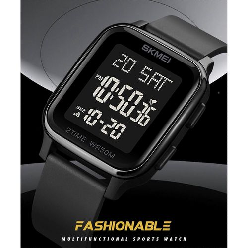 Montre De Sport Skmei 1858 : Chronographe Numérique Étanche 50m Avec Alarme, Compte À Rebours Et Double Affichage De L¿Heure
