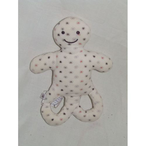 Lutin Obaibi Okaidi Grelot Hochet Pois 20 Cm