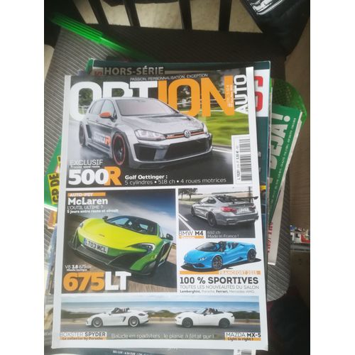 Option Auto 216 De 2015 Jaguar Xf,Nissan Juke R20,Mbk Ocito,Golf Oettinger 500r,Mclaren 675lt,Porsche Boxster Spyder,Mazda Mx5,Hamann Macan S Diesel,Techart Macan Turbo,Brabus Rocket 900,B50 Hybrid,Bm