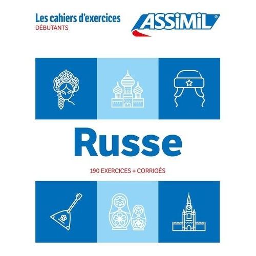 Russe - Débutants - 190 Exercices + Corrigés