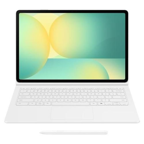Samsung EF-DX625 - Clavier et étui (couverture de livre) - clé AI - avec pavé tactile - sans fil - POGO pin, Bluetooth - blanc clavier, blanc étui - pour Galaxy Tab S10 FE+