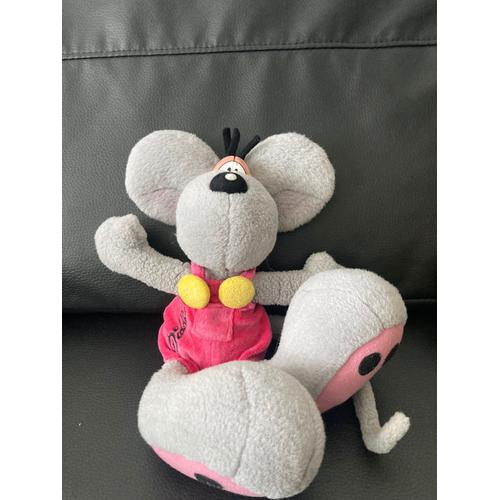 Peluche Doudou Souris Diddl Salopette Rose Depesche 35 Cm