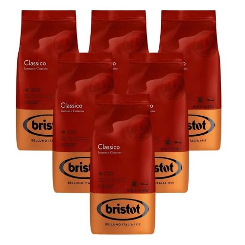 Pack 6kg - Café En Grain Bristot Classico Intenso E Cremoso