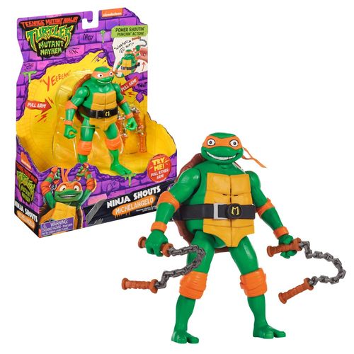 Movie 2023 Tortues Ninja - Figurine Deluxe 15 Cm Avec Fonction Électronique - Michelangelo