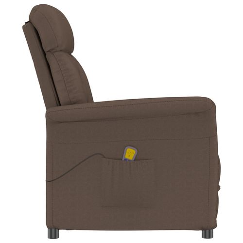 Fauteuil De Massage Vidaxl En Microfibre Marron