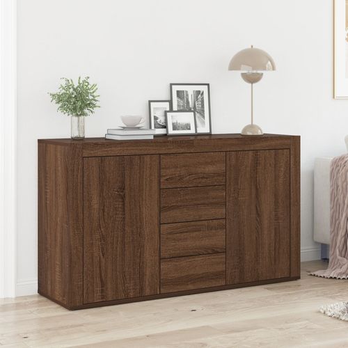 Buffet Vidaxl Chêne Marron Bois D'ingénierie 120 X 36 X 69 Cm Buffet