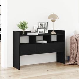 Buffet Noir En Chêne Vidaxl 105x30x70 Cm En Bois D'ingénierie