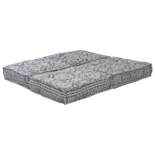 Canapé Convertible Modulable Pour 2 Personnes Vidaxl En Tissu Gris Clair