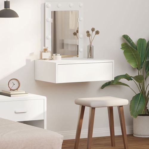 Table De Maquillage Murale Vidaxl Avec Des Lumières Led Blanches