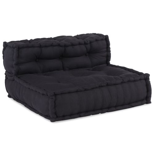Packs De 4 Poufs Modulables Vidaxl En Tissu Gris Anthracite
