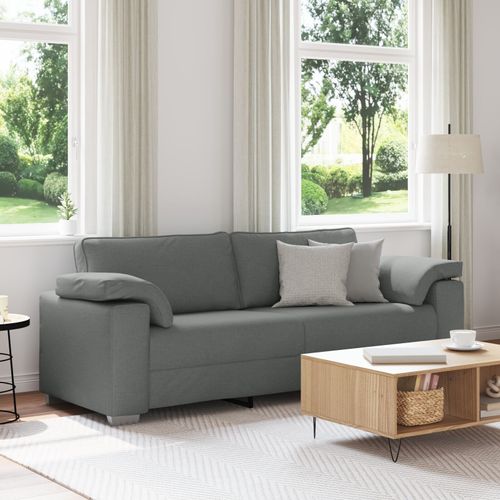Canapé 3 Places Vidaxl Grise Foncé 178 Cm Tissu