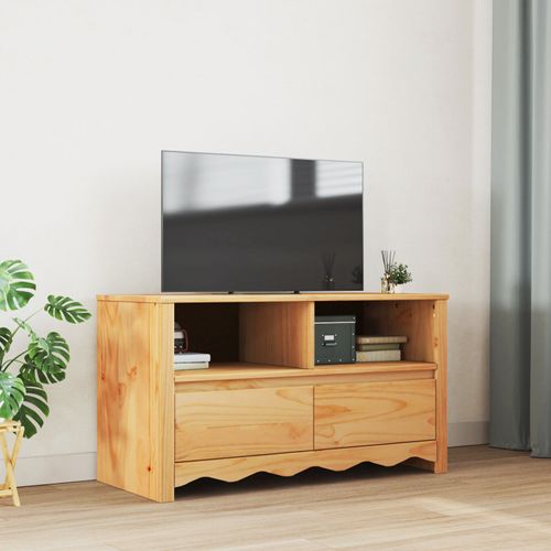 Buffet Tv Vidaxl """"Drammen"""" 99x43x55 Cm En Bois Massif De Pin
