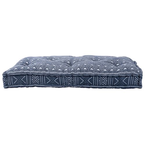Coussin De Palette Vidaxl Indigo 120x80x12 Cm En Tissu