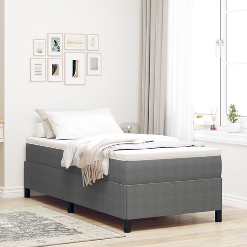 Vidaxl Cadre De Lit Gris Clair 100x200 Cm En Velours Côtelé
