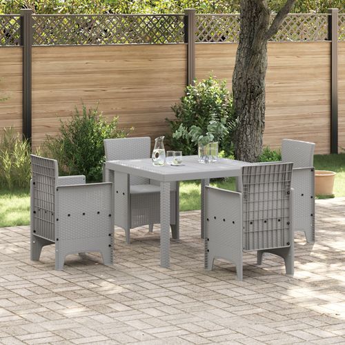 Table Extérieure Vidaxl Gris Clair Plastique Standard Durable