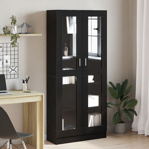 Bibliothèques Vidaxl 2 Pcs Chêne Noir 82,5x30,5x185 Cm Bois D'ingénierie