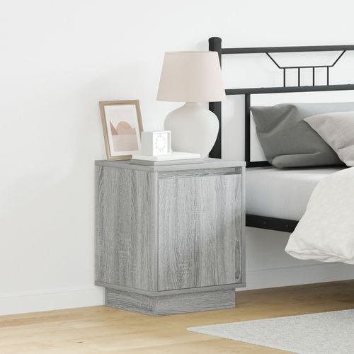 Tables De Chevet Vidaxl Gris Sonoma Bois D'ingénierie 39 X 34,5 X 50 Cm