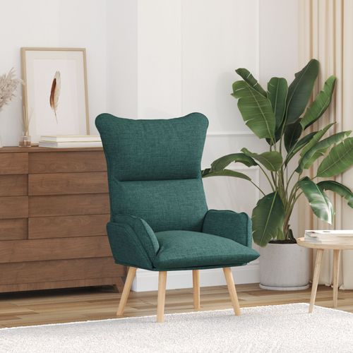 Fauteuil Relaxant Vidaxl En Tissu Vert Foncé