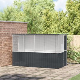 Cage À Oiseaux Vidaxl Anthracite 215x78x200 Cm Acier Galvanisé