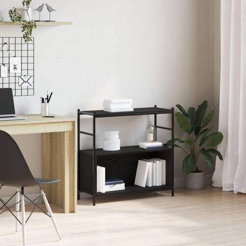Bibliothèque Vidaxl Chêne Noir 80x30x78,5 Cm Bois Égalisé