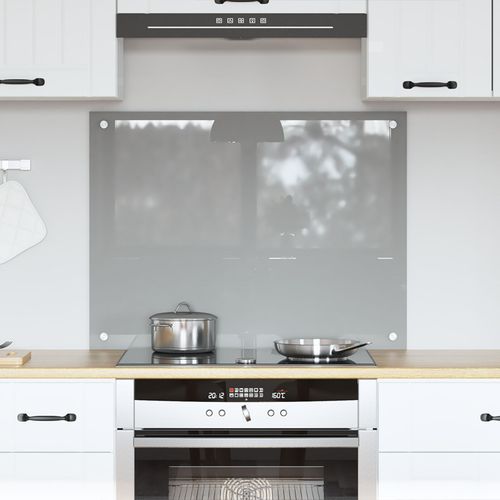 Vidaxl Meuble De Cuisine Gris Clair 80x60x0,6 Cm En Verre Trempé