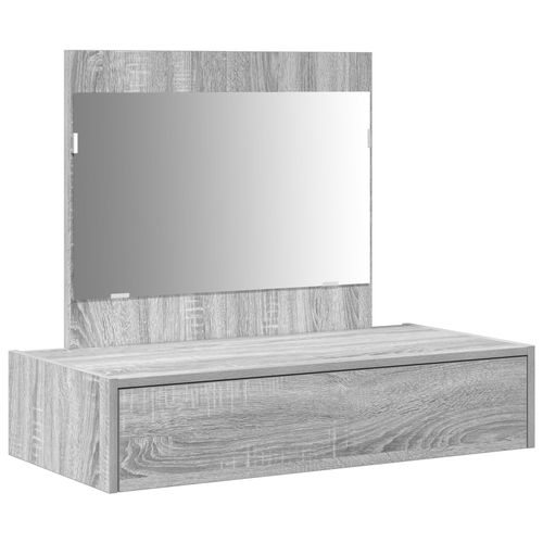 Table De Maquillage Murale Vidaxl Gris Sonoma 83x40x70 Cm