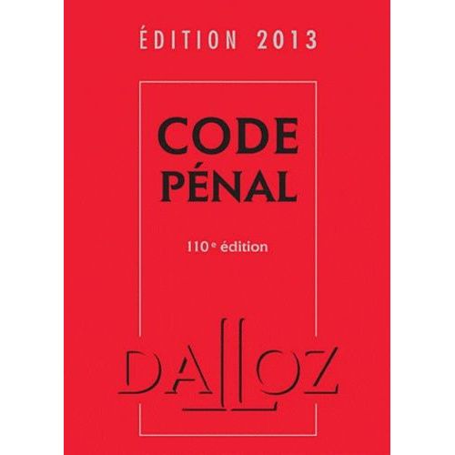 Code Pénal 2013