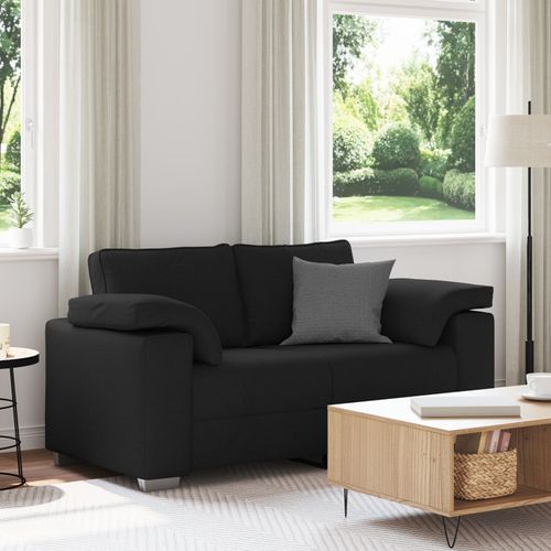 Canapé Loveseat Vidaxl Noir 120 Cm Tissu