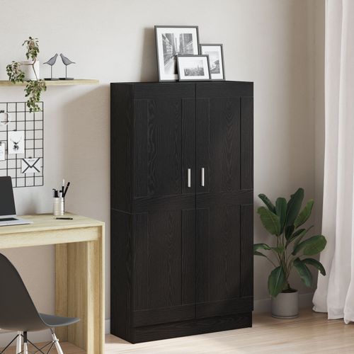 Bibliothèques Vidaxl 2 Pcs Chêne Noir 165x30,5x150 Cm Bois D'ingénierie