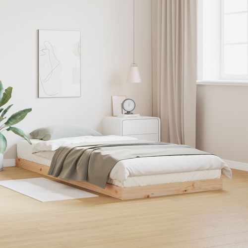 Lit Surélevé Vidaxl 100x210 Cm En Bois De Pin Massif