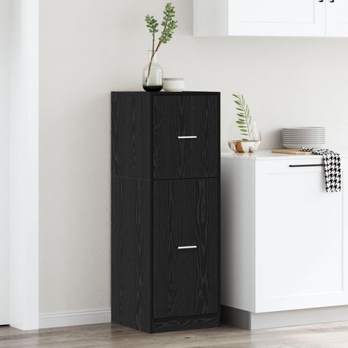 Meuble De Pharmacie Vidaxl Chêne Noir Bois 40 X 41 X 118 Cm
